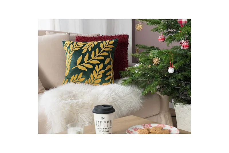 Pyntepuder Mistletoe sæt om 2 - Tekstiler - Pude & plaid - Pyntepuder & pudebetræk