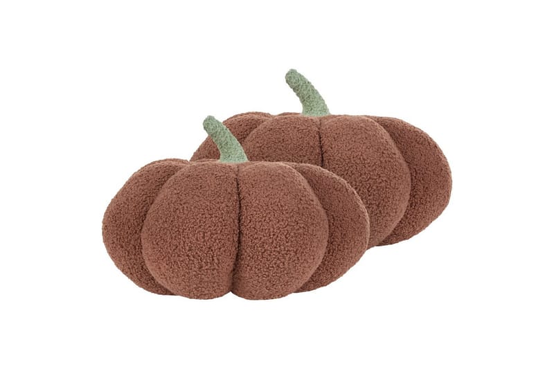 Pyntepuder Munchkin sæt af 2 Brun/Grøn, 35x35x30 cm - Brun/Grøn, 35x35x30 cm - Havemøbler - Hynder - Hynder til bænk & havesofa