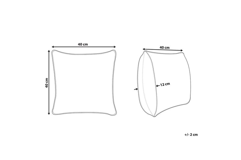 Pyntepuder Radzkot Blå/hvid/sort - Blå/hvid/sort - Tekstiler - Pude & plaid - Pyntepuder & pudebetræk