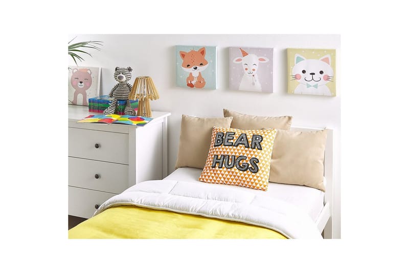 Pyntepuder Radzkot Orange/Hvid/Sort - Orange/Hvid/Sort - Tekstiler - Pude & plaid - Pyntepuder & pudebetræk