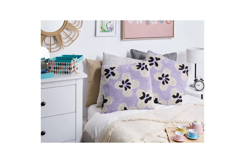 Pyntepuder Soapwort sæt á 2 - Tekstiler - Pude & plaid - Udendørs puder