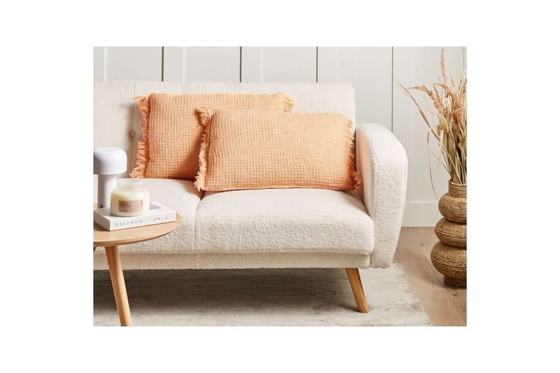 Pyntepuder Tansy sæt om 2 Orange - Orange - Havemøbler - Hynder - Hynder til bænk & havesofa