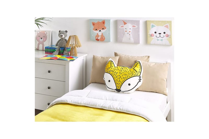 Pyntepuder Vadodara sæt af 2 Gul/Hvid/Sort - Gul/Hvid/Sort - Tekstiler - Børnetekstiler - Sengetøj til børn - Børnepuder