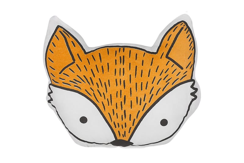 Pyntepuder Vadodara sæt af 2 Orange/Hvid/Sort - Orange/Hvid/Sort - Havemøbler - Hynder - Siddehynder