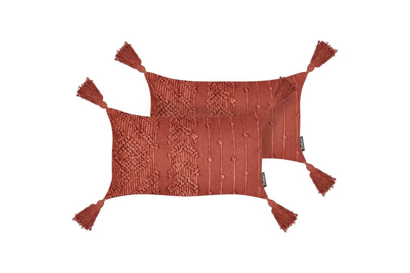 Pyntepuder Valvaria sæt af 2 Rød, Rød