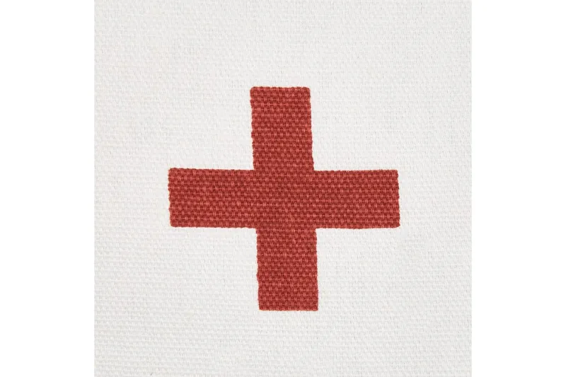 Pyntepuder Velleia sæt af 2 Hvid/Rød - Hvid/Rød - Tekstiler - Pude & plaid - Pyntepuder & pudebetræk