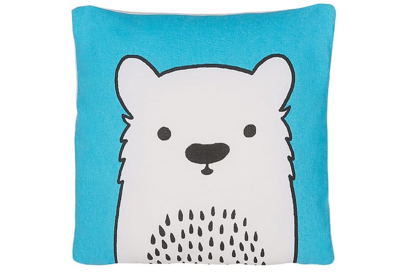 Pyntepuder Waranasi sæt af 2 Blå/hvid/sort - Blå/hvid/sort - Tekstiler - Børnetekstiler - Sengetøj til børn - Børnepuder