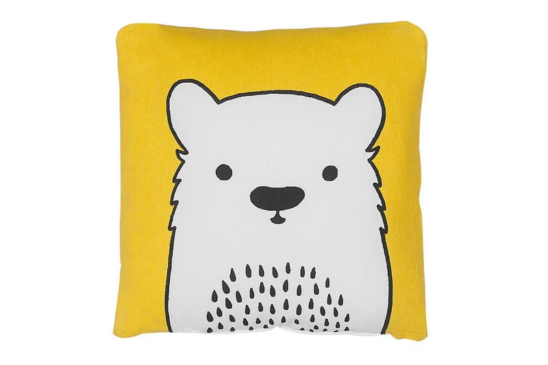 Pyntepuder Waranasi sæt af 2 Gul/Hvid/Sort - Gul/Hvid/Sort - Tekstiler - Børnetekstiler - Sengetøj til børn - Børnepuder