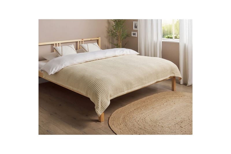 Sengetæppe Chagyl Beige, 150x200 cm - Beige, 150x200 cm - Havemøbler - Hynder - Hynder til bænk & havesofa