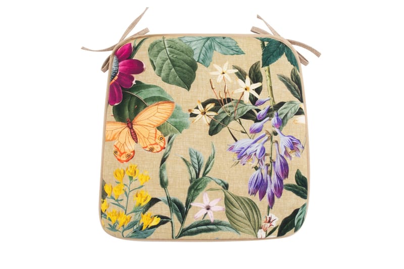 Amazonia Hynde 39x39 cm Beige blomstret - Havemøbler - Hynder - Siddehynder