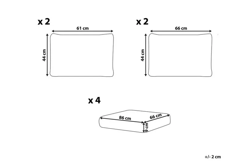 Bochini Hyndebetræk 66x86 cm - Cremehvid - Havemøbler - Hynder - Siddehynder