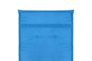 Hynde Til Havestol 2 Stk. Blå 120 X 50 X 3 Cm - Blå - Havemøbler - Hynder - Siddehynder