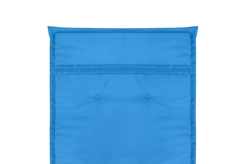Hynde Til Havestol 2 Stk. Blå 120 X 50 X 3 Cm - Blå - Havemøbler - Hynder - Siddehynder