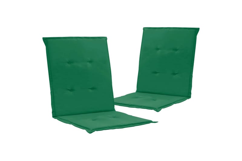 Hynder Til Havestol 2 stk. 100x50x3 cm Grøn - Grøn - Havemøbler - Hynder - Siddehynder