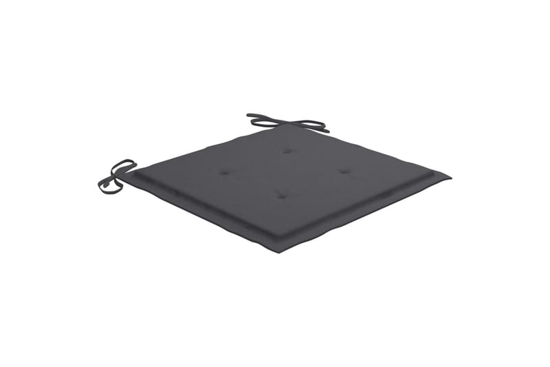 Hynder til havestol 2 stk. 40x40x4 cm stof antracitgrå - Antracit - Havemøbler - Hynder - Siddehynder