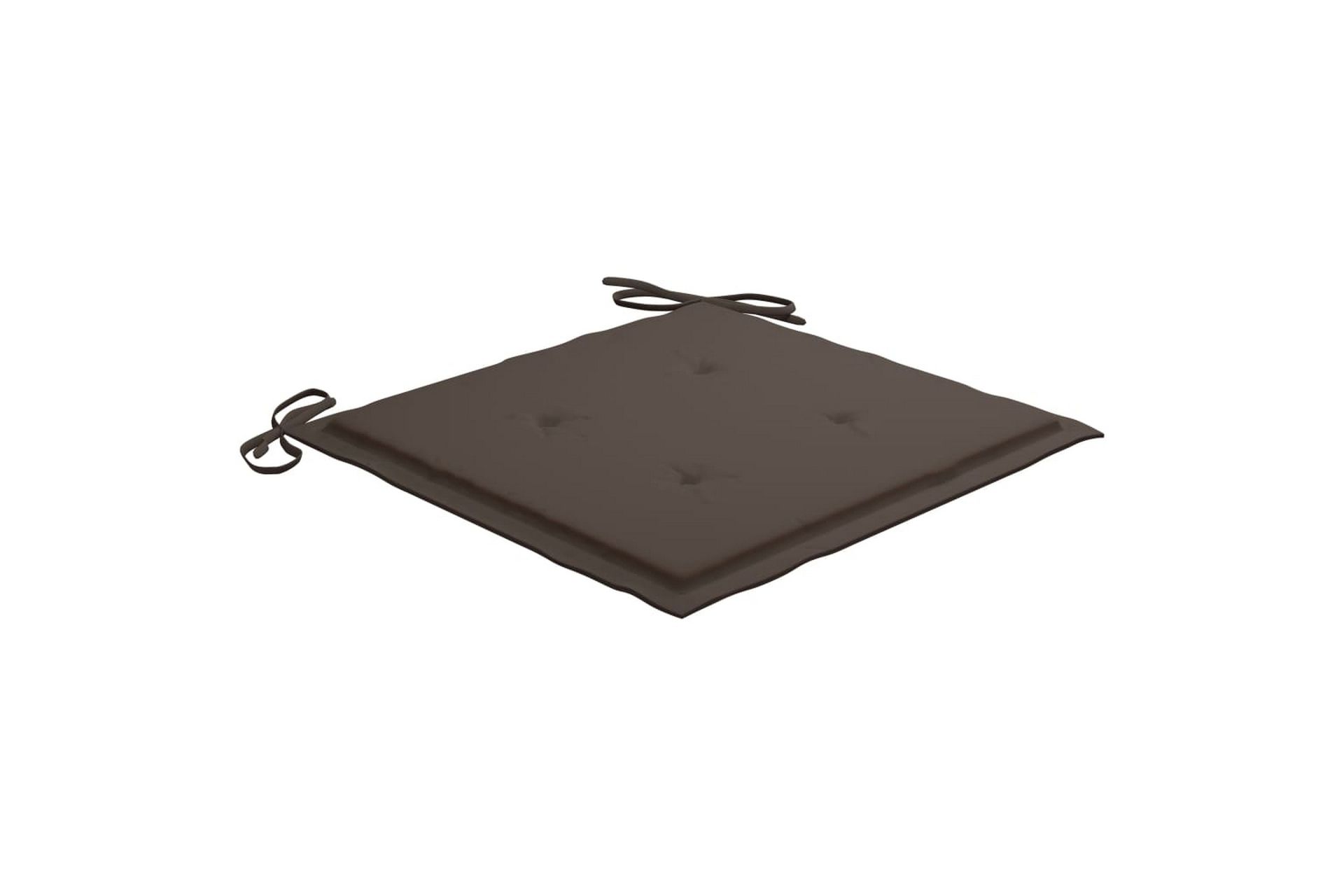 Hynder Til Havestol 2 Stk. 40x40x4 cm Stof Gråbrun - Gråbrun - Havemøbler - Hynder - Siddehynder