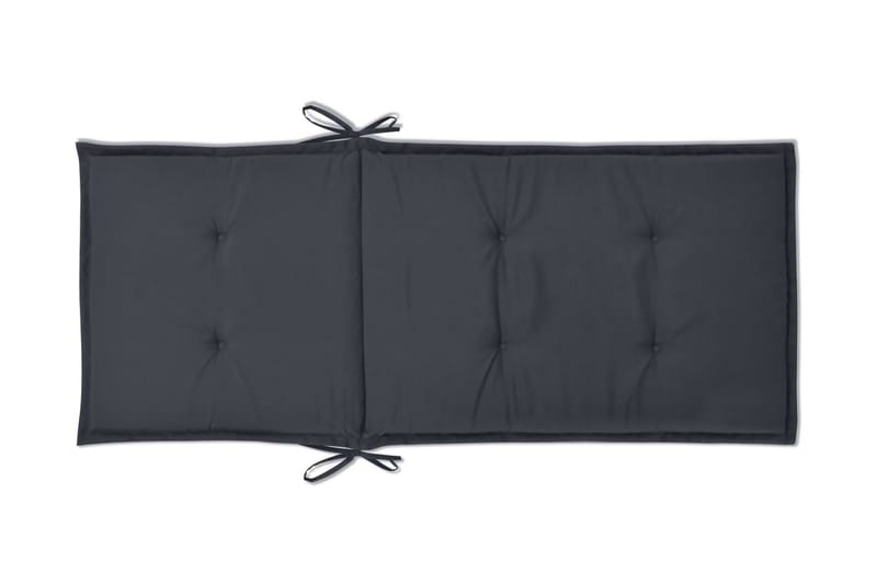 Hynder Til Havestol 2 Stk. Antracitgrå 120X50X3 Cm - Grå - Havemøbler - Hynder - Siddehynder