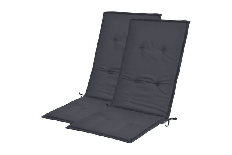 Hynder Til Havestol 2 Stk. Antracitgrå 120X50X3 Cm - Grå - Havemøbler - Hynder - Siddehynder
