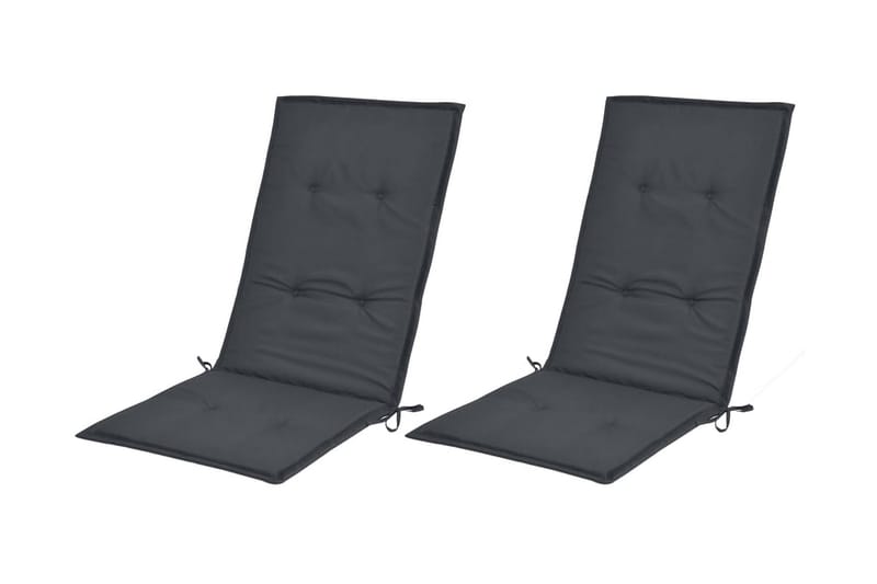 Hynder Til Havestol 2 Stk. Antracitgrå 120X50X3 Cm - Grå - Havemøbler - Hynder - Siddehynder