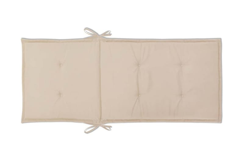 Hynder Til Havestol 2 Stk. Cremefarvet 120 X 50 X 3 Cm - Creme - Havemøbler - Hynder - Siddehynder