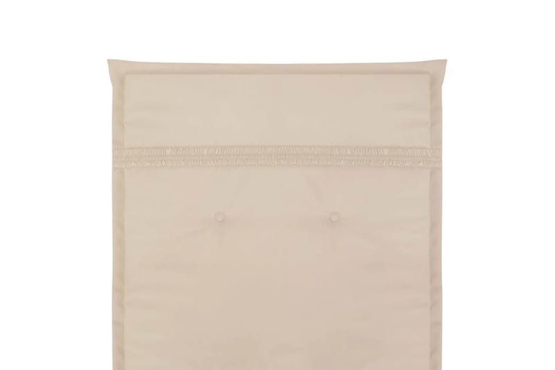 Hynder Til Havestol 2 Stk. Cremefarvet 120 X 50 X 3 Cm - Creme - Havemøbler - Hynder - Siddehynder