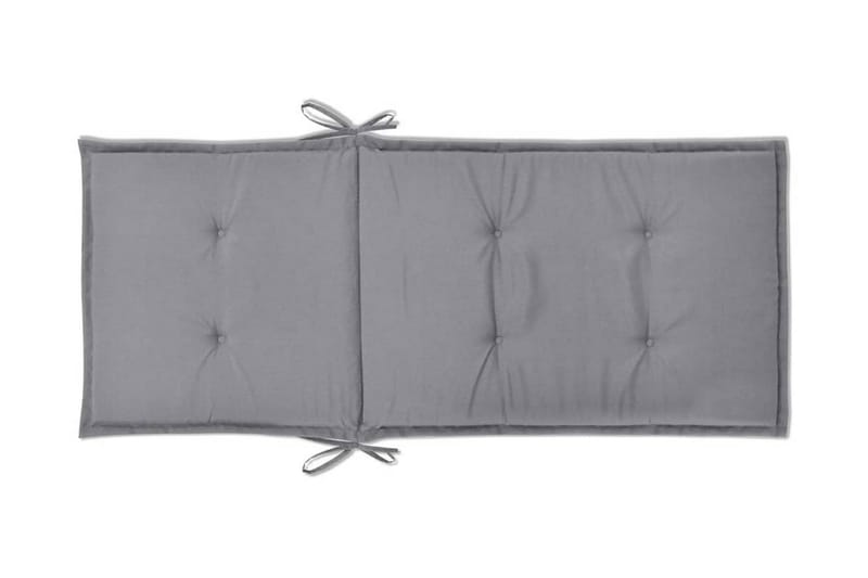 Hynder Til Havestol 2 Stk. Grå 120 X 50 X 3 Cm - Grå - Havemøbler - Hynder - Siddehynder
