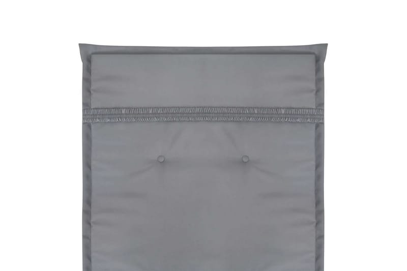 Hynder Til Havestol 2 Stk. Grå 120 X 50 X 3 Cm - Grå - Havemøbler - Hynder - Siddehynder