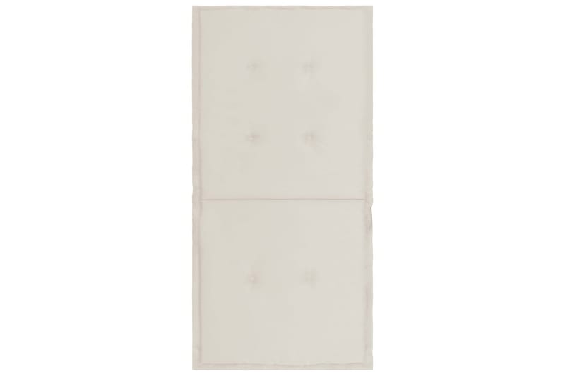 Hynder Til Havestol 4 stk. 100x50x3 cm Cremefarvet - Creme - Siddehynder