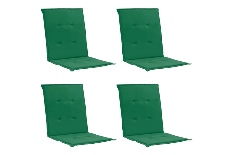 Hynder Til Havestol 4 stk. 100x50x3 cm Grøn - Grøn - Havemøbler - Hynder - Siddehynder