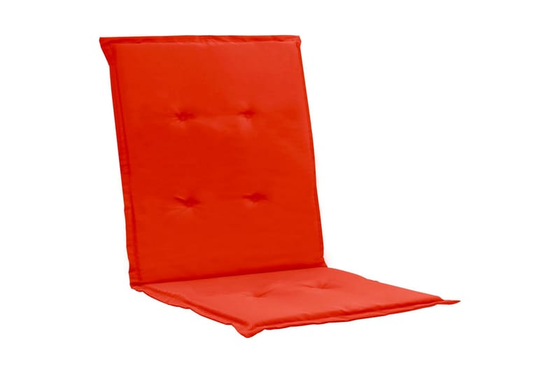 Hynder Til Havestol 4 stk. 100x50x3 cm Rød - Rød - Havemøbler - Hynder - Siddehynder
