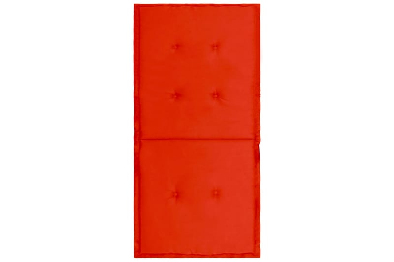 Hynder Til Havestol 4 stk. 100x50x3 cm Rød - Rød - Havemøbler - Hynder - Siddehynder