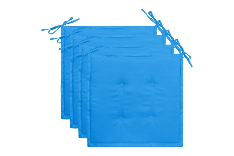 Hynder Til Havestol 4 stk. 40x40x3 cm Blå - Blå - Havemøbler - Hynder - Siddehynder