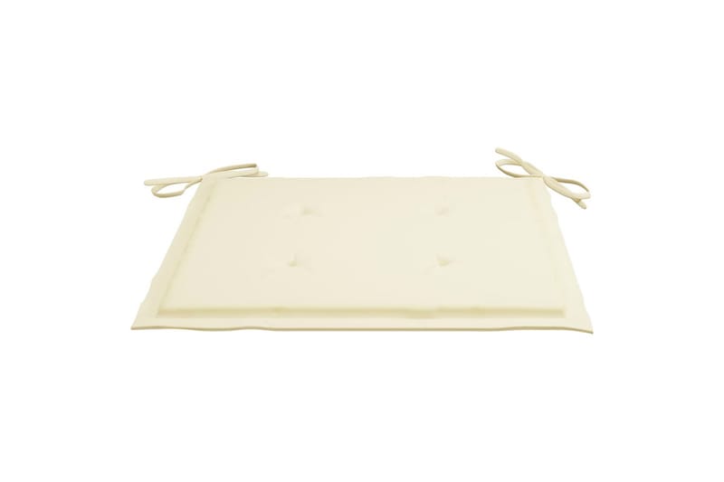 Hynder Til Havestol 4 Stk. 50x50x4 cm Stof Cremefarvet - Creme - Havemøbler - Hynder - Siddehynder