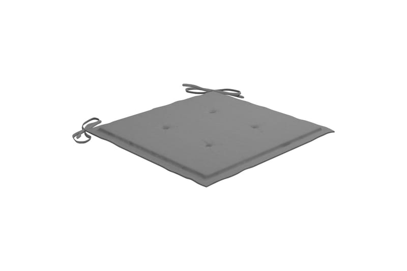 Hynder til havestol 4 stk. 50x50x4 cm stof grå - Grå - Havemøbler - Hynder - Siddehynder