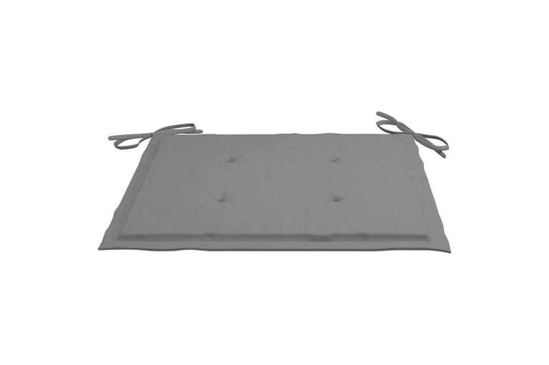 Hynder til havestol 4 stk. 50x50x4 cm stof grå - Grå - Havemøbler - Hynder - Siddehynder