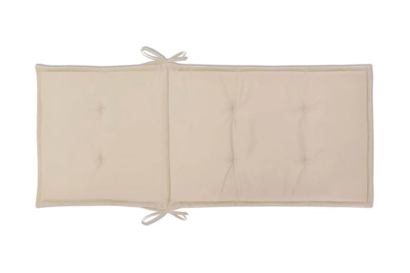 Hynder Til Havestol 4 Stk. Cremefarvet 120 X 50 X 3 Cm - Creme - Havemøbler - Hynder - Siddehynder