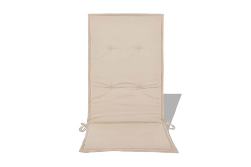 Hynder Til Havestol 4 Stk. Cremefarvet 120 X 50 X 3 Cm - Creme - Havemøbler - Hynder - Siddehynder