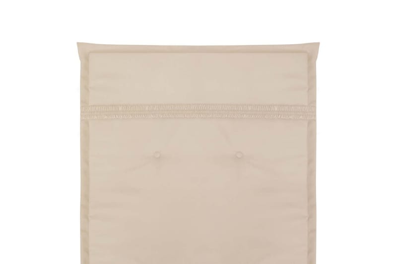 Hynder Til Havestol 4 Stk. Cremefarvet 120 X 50 X 3 Cm - Creme - Havemøbler - Hynder - Siddehynder