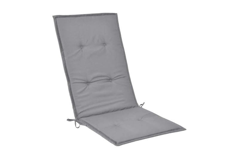 Hynder Til Havestol 4 Stk. Grå 120 X 50 X 3 Cm - Grå - Havemøbler - Hynder - Siddehynder