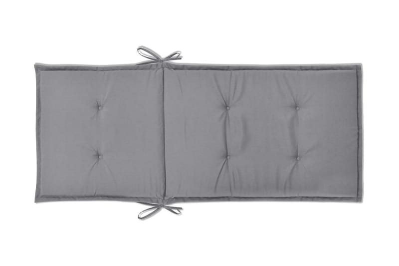 Hynder Til Havestol 4 Stk. Grå 120 X 50 X 3 Cm - Grå - Havemøbler - Hynder - Siddehynder