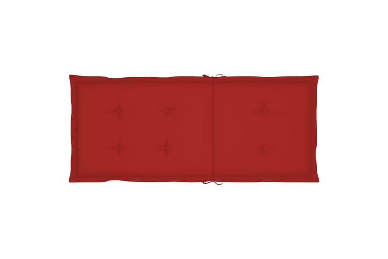 Hynder Til Havestol 6 Stk. 120x50x4 cm Rød - Rød - Havemøbler - Hynder - Siddehynder