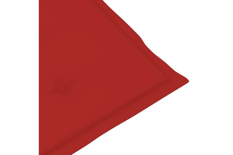 Hynder Til Havestol 6 Stk. 120x50x4 cm Rød - Rød - Siddehynder