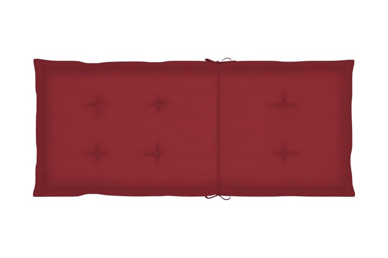 hynder til havestol 6 stk. 120x50x4 cm vinrød - Rød - Havemøbler - Hynder - Siddehynder