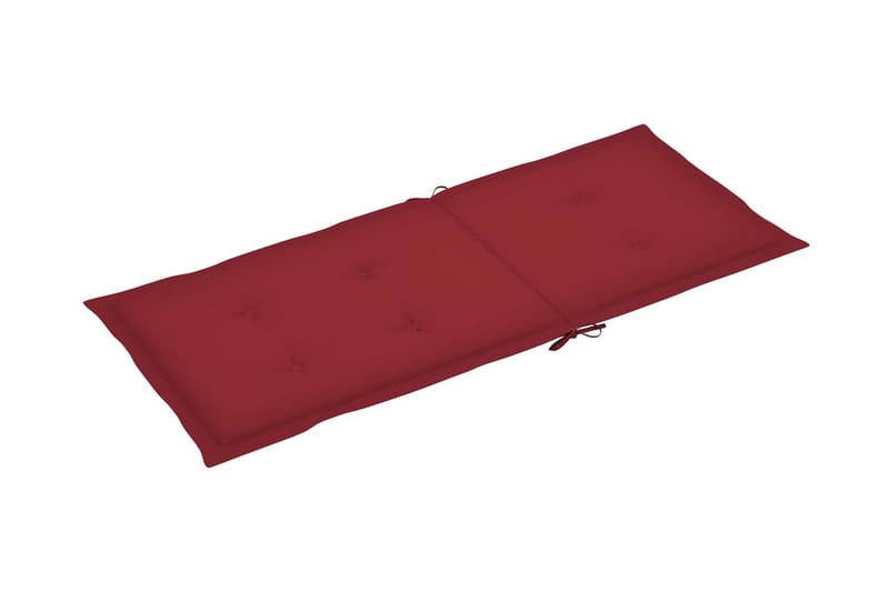 hynder til havestol 6 stk. 120x50x4 cm vinrød - Rød - Havemøbler - Hynder - Siddehynder
