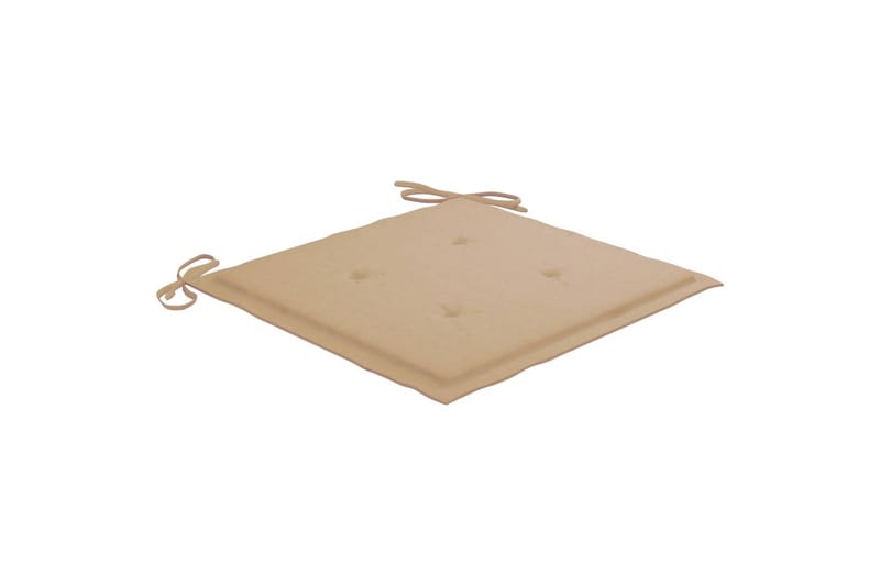 hynder til havestol 6 stk. 50x50x4 cm stof beige - Beige - Siddehynder