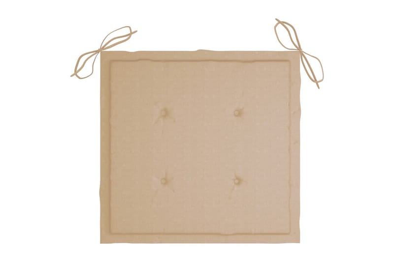 hynder til havestol 6 stk. 50x50x4 cm stof beige - Beige - Siddehynder