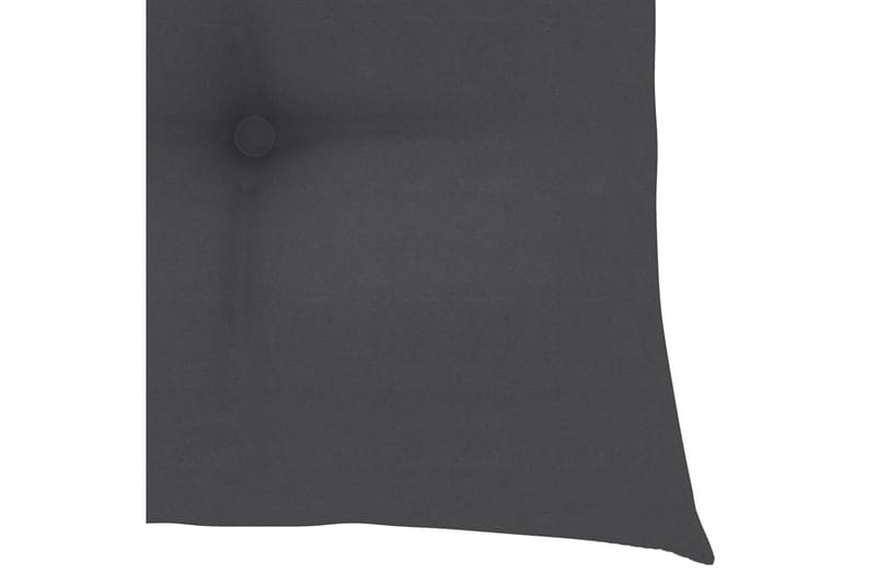 Hynder til havestole 2 stk. 40x40x7 cm stof antracitgrå - Antracit - Havemøbler - Hynder - Siddehynder