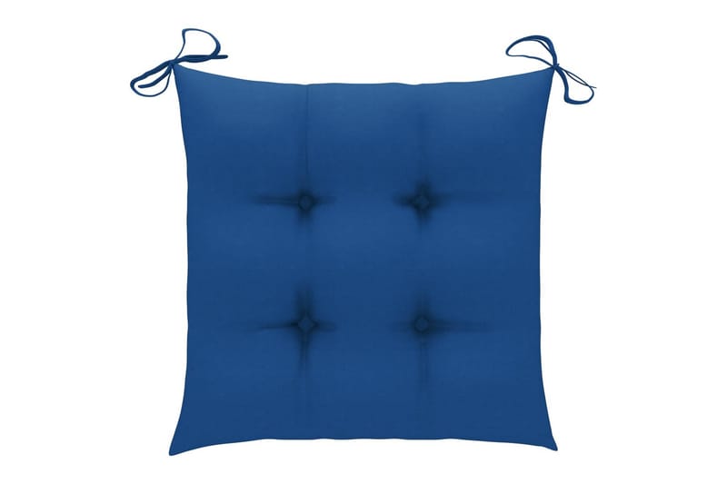 Hynder til havestole 2 stk. 40x40x7 cm stof lyseblå - Blå - Havemøbler - Hynder - Siddehynder