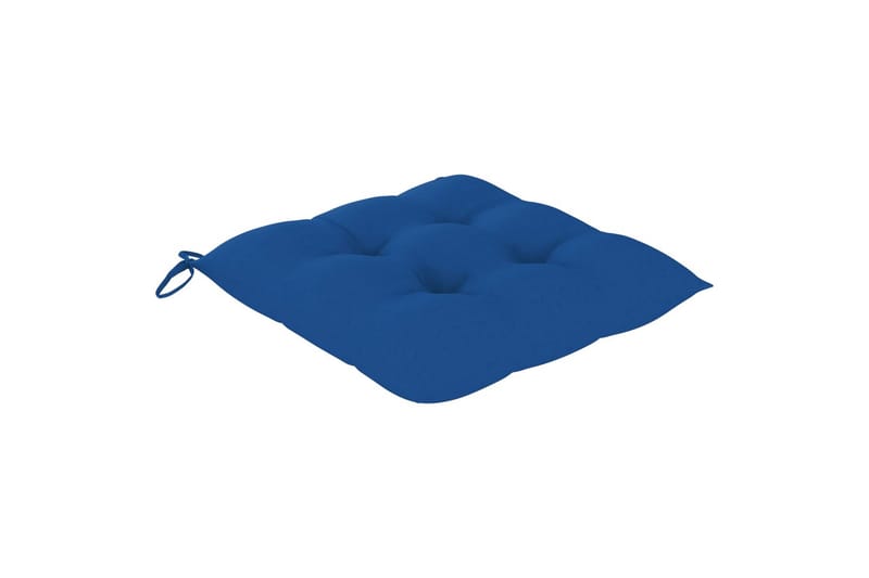 Hynder til havestole 2 stk. 40x40x7 cm stof lyseblå - Blå - Havemøbler - Hynder - Siddehynder