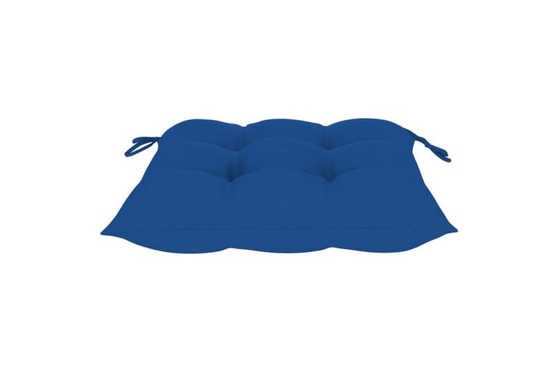 Hynder til havestole 2 stk. 40x40x7 cm stof lyseblå - Blå - Havemøbler - Hynder - Siddehynder